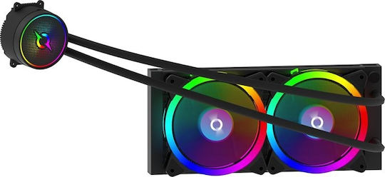 Aqirys 240 AIO Υδρόψυξη AIO CPU με 2 Ανεμιστήρες 120mm και ARGB Φωτισμό