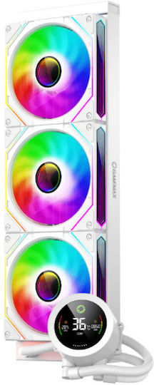 GameMax IceBurg 360 Digital Υδρόψυξη AIO CPU με 3 Ανεμιστήρες 120mm και ARGB Φωτισμό Λευκή