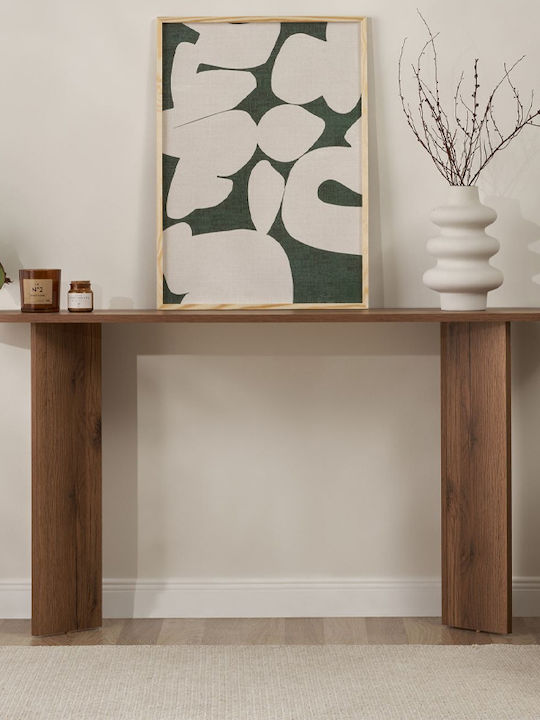 Sira Wooden Console Table Walnut L150xW35xH75cm