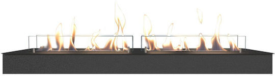 Xaralyn Burner Schreibtisch Bioethanol Kamine Innenbereich Schwarz 120x15.7x8.4cm