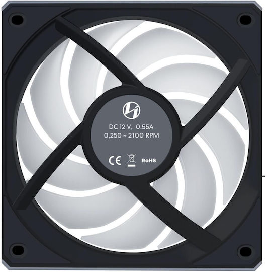 Lian Li Uni Fan Cl Wireless Reverse Blade Case Fan 120mm (2100rpm) with RGB Lighting 3pcs & Controller