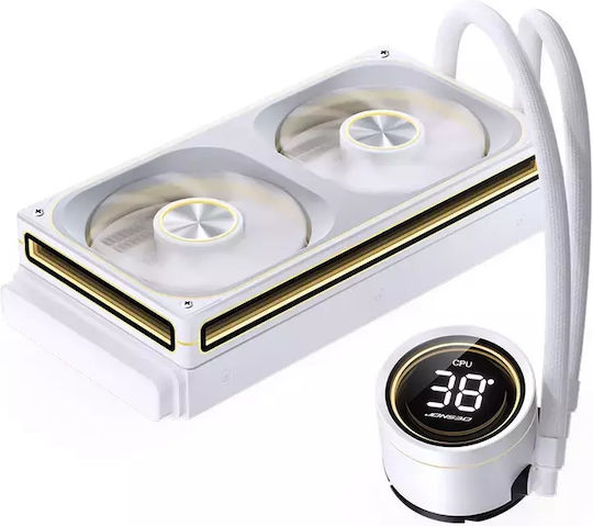 Jonsbo TH-240 Water Cooling System AIO CPU With 2 Fans 120mm And RGB Lighting White