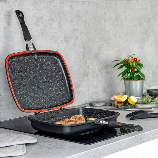 Muhler Hanna Double Pan made of Cast Aluminum with Stone Coating 32cm