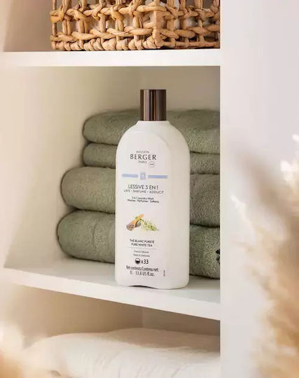 Maison Berger Paris Lichid Detergent cu Aromă Τριαντάφυλλο pentru Alb, Negru & Sensibil Haine 1lt