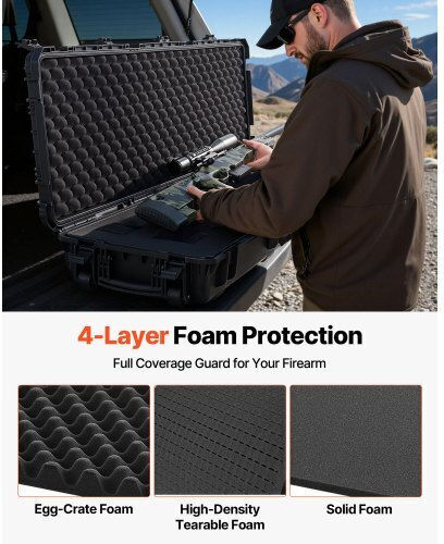 Vevor Black Weapon Case 132cm