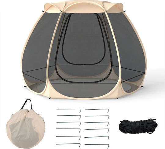 Costway Σκηνή Camping Pop Up Μαύρη