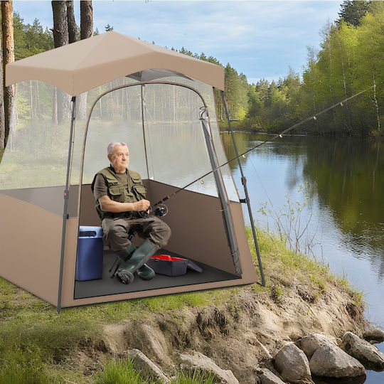Costway Camping Tent Beige 193cm