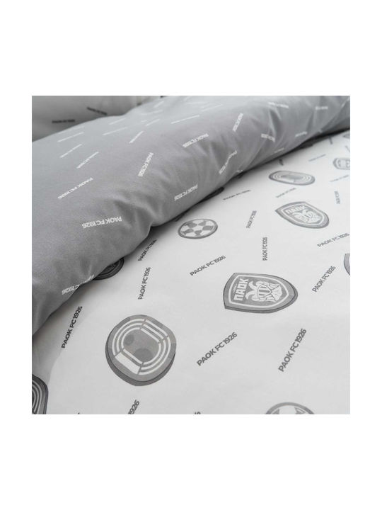 Vesta Home Set Single Cotton Sheets Kids Paok02 Gray 170x260cm 3 Pieces