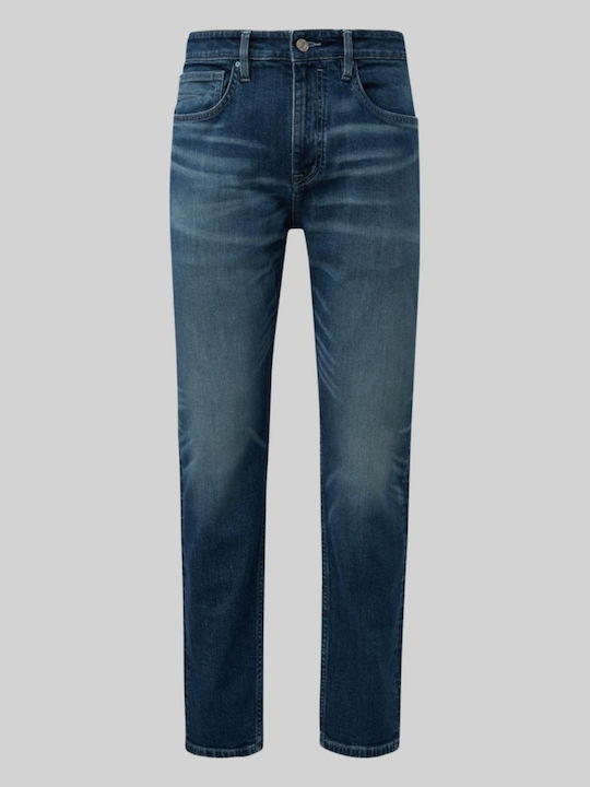 Mauro Pantaloni De Blugi Pentru Bărbați Regular Tapered Fit Albastru Închis