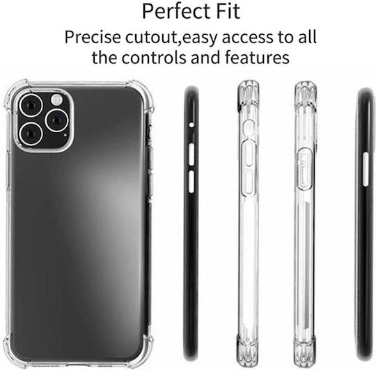 Silicone Case Sonique Armor Clear Anti Shock Motorola Edge 50 Pro 5G Transparent