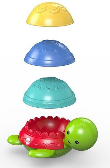 Fisher Price Stack & Strain Bath Turtle Παιχνίδι Μπάνιου για 6+ Μηνών