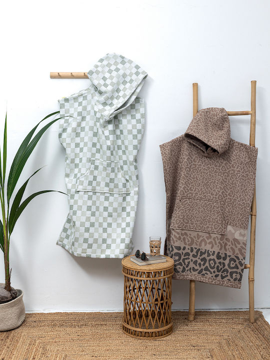 Palamaiki Πόντσο Θαλάσσης Cotton Brown