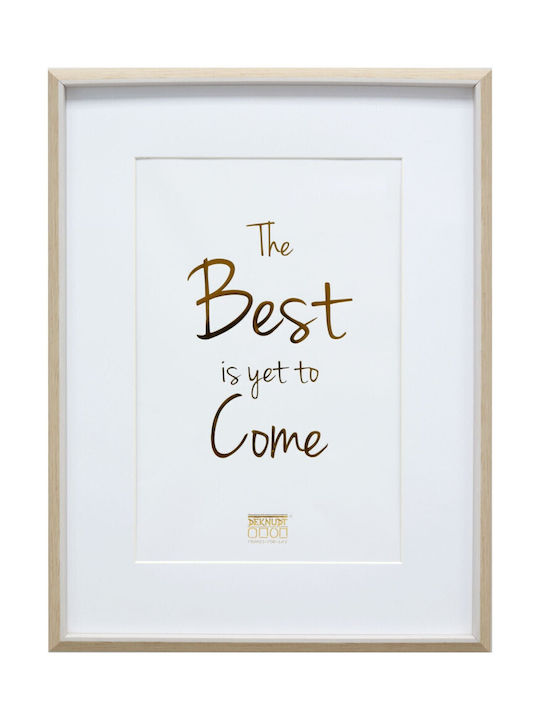 Deknudt Plastic Picture Frame with White Frame Nature