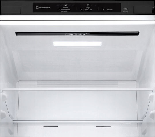 LG Kühl-Gefrierkombination 344Es Total NoFrost H186xB59.5xT68.2cm. Schwarz GBV3100EEP