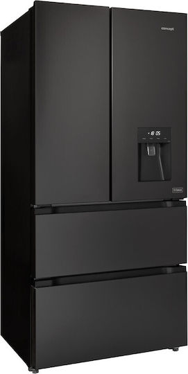 Concept Eingebauter Side-by-Side Kühlschrank 506Es NoFrost H183xB83.6xT70.6cm. Schwarz LA6683DS
