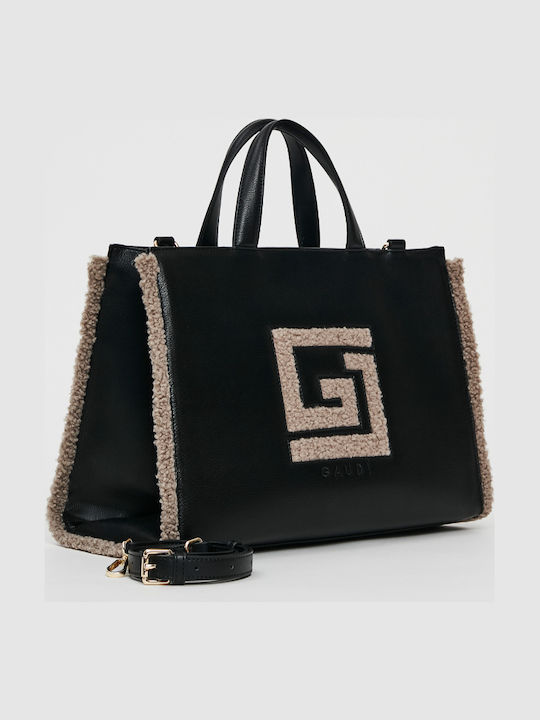 Geantă de damă Shopper De umăr Neagră