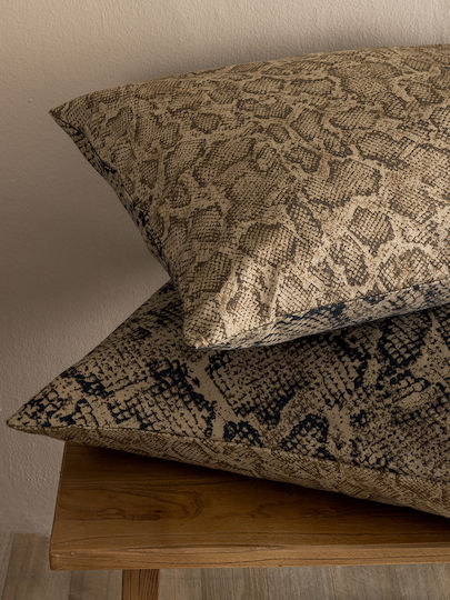 Palamaiki Duvet Cover Set Cotton Single with Pillowcase 170x250 Fb0243 Brown