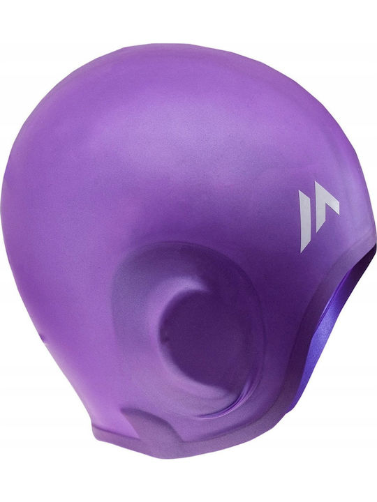 Martes Earsili Silicone Adults Swimming Cap Purple