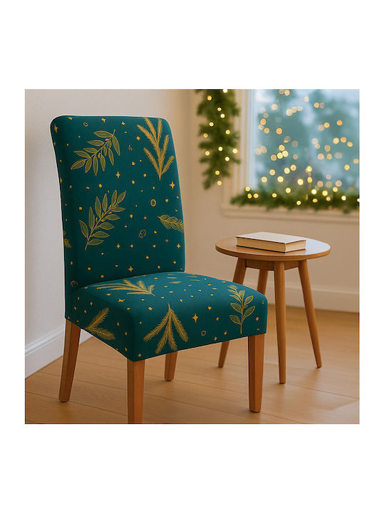 Еластичен Калъф За стол Green/gold 50x40см 6бр ZY12663QWS37
