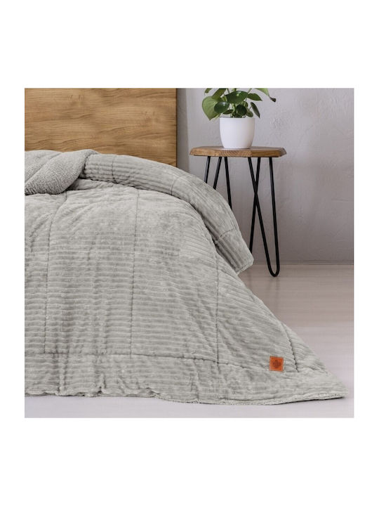 Cottonbox Pilotă Dublu 215x195cm Wave Wave Grey