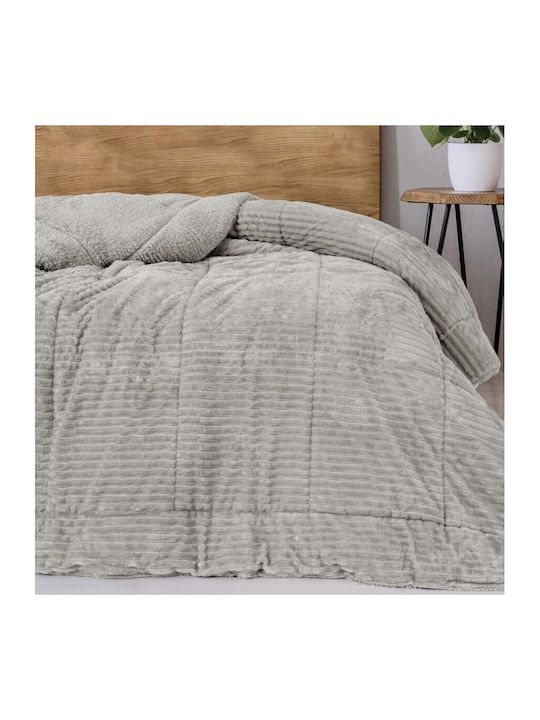 Cottonbox Pilotă Dublu 215x195cm Wave Wave Grey