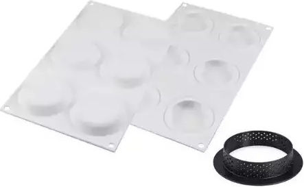 Silikomart Formă de Patiserie pentru Tartă din Silicon 6.7buc 1buc