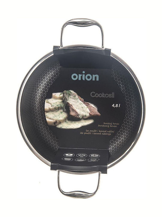 Orion Βαθιά Ανοξείδωτη Κατσαρόλα 4.8lt / 24cm