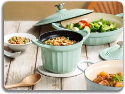 Lumarko Deep Pot made of Cast Iron 1.8lt