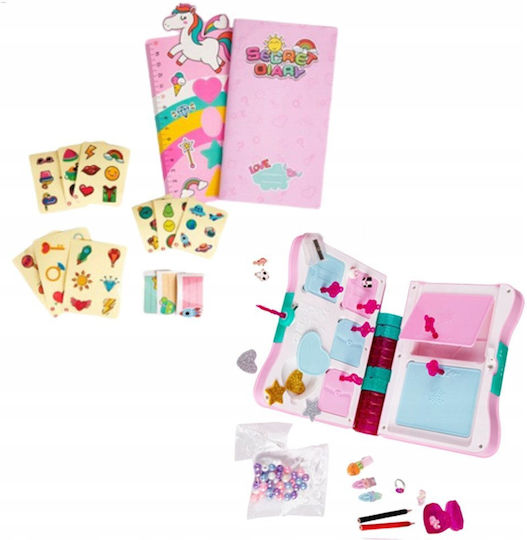 Lean Toys Σημειωματάριο με Λουκέτο Ροζ