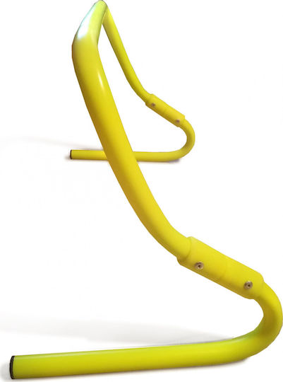 Yakimasport Εκπαιδευτικό Εμπόδιο σε Κίτρινο Χρώμα Folding Hurdle with Adjustable Height