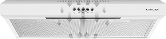 Freestanding Vent Hood 60cm White