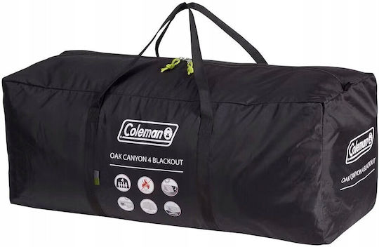 Coleman Oak Canyon 4 BlackOut Σκηνή Camping Πράσινη για 4 Άτομα