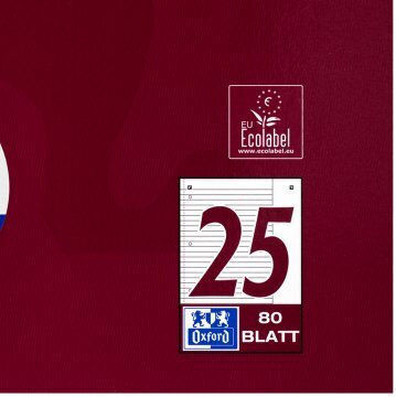 Oxford Carnet 80 Foi Cu dungi Alb