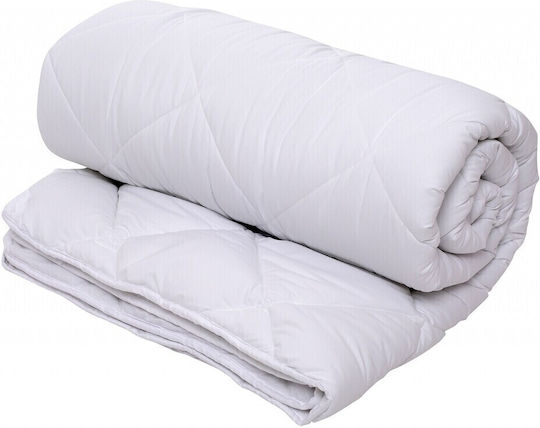 Alcam Duvet Double with Microfiber Filling 200x220cm Blanche 350 GSMGsm