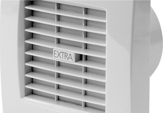 Europlast Wall-mounted Ventilator Bathroom 120mm White