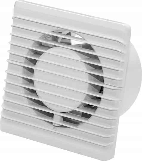 AirRoxy PS Επιτοίχιος Εξαεριστήρας Μπάνιου 100mm Λευκός