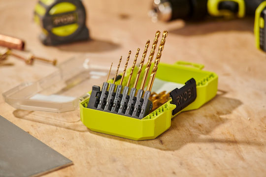 Ryobi Satz 13 Bohrer mit Sechskantschaft für Metall