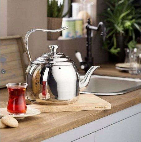Τσαγιέρα Ανοξείδωτη Ασημί 2000ml