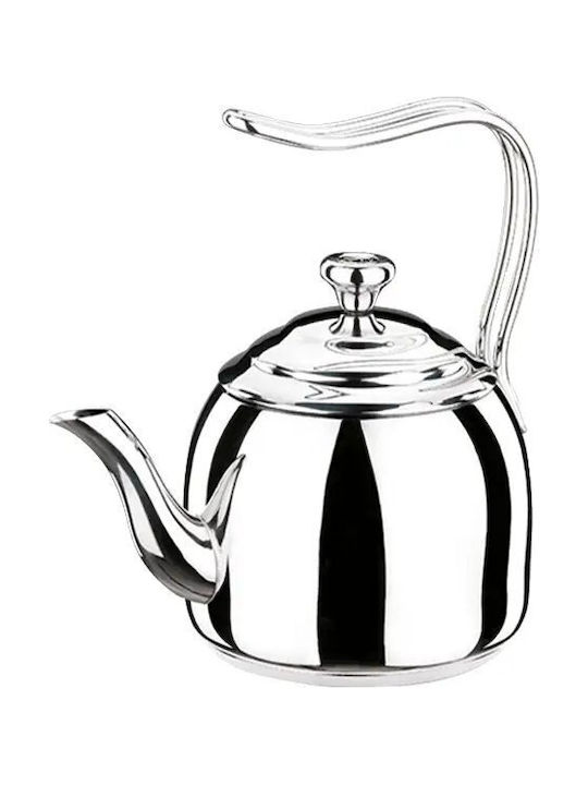 Τσαγιέρα Ανοξείδωτη Ασημί 2000ml