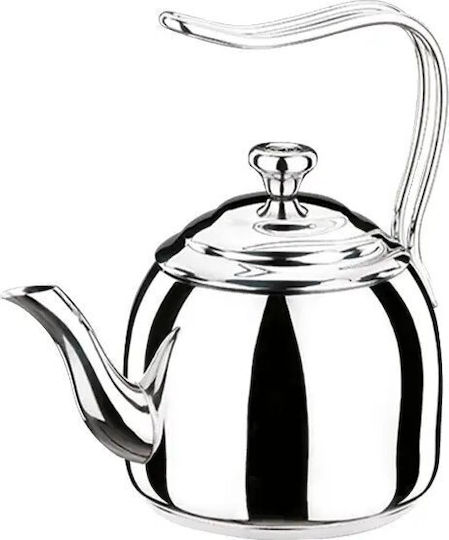 Τσαγιέρα Ανοξείδωτη Ασημί 2000ml