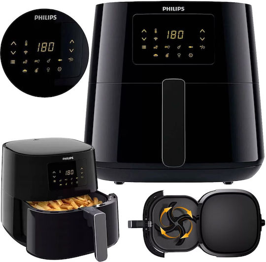 Philips HD9280/70 Air Fryer with Wi-Fi 6.2lt Black