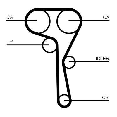 Water Pump Set + Timing Belt Continental Ctam Ct1167wp1pro