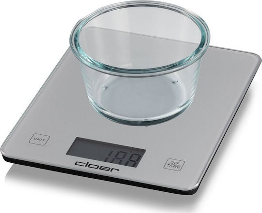 Cloer 6878 Digital Kitchen Scale Up To 10kg Silver