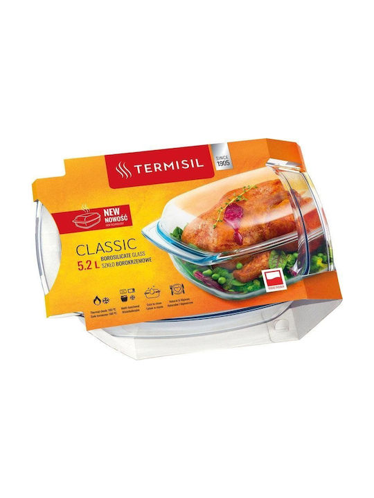 Termisil Rectangular Heat-Resistant Cookware 5200ml