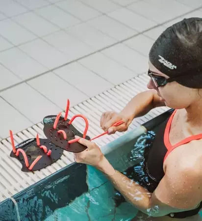 Aquaspeed Swimming Hand Paddles Black