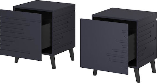 Nachttisch Nova Blau 44x40x52cm