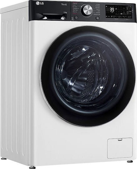 LG Πλυντήριο Ρούχων 11kg με Τεχνολογία Ατμού 1400 Στροφών AI DD F4WR711S3HA