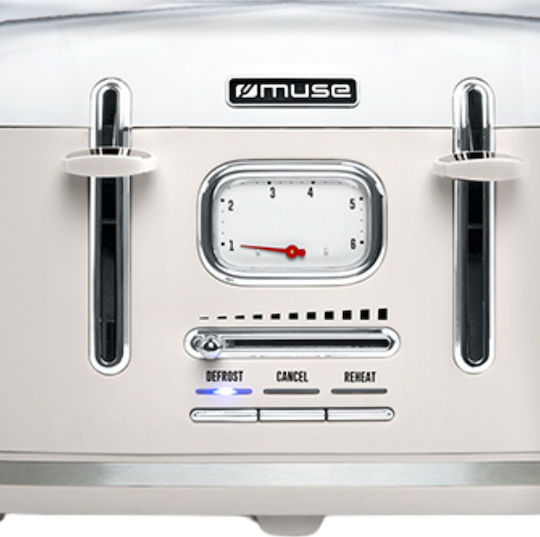 Muse Φρυγανιέρα 4 Θέσεων 1800W Μπεζ