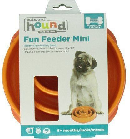 Outward Hound Fun Feeder Mini Bol Portocaliu