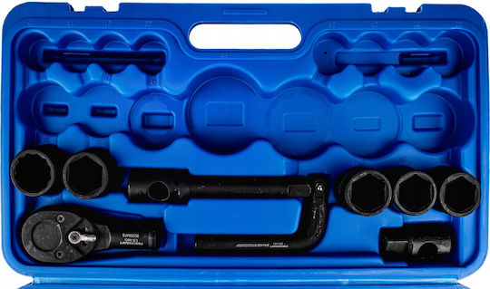 Nüsse Pneumatisch Sechskant mit Vierkant-Antrieb 3/4", 1" Set 26Stück